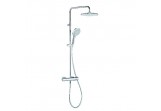 Sprchový set Kludi Freshline Dual Shower System s termostatom, Horná sprcha 25 cm, chróm