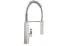 Drezová batéria GROHE Eurocube 1/2", na postavení, wys. 547 mm, supersteel, s výsuvnou sprchou