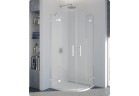 Štvrťkruhový sprchovací kút dvojdielna SanSwiss PUR PU4 rádius 550 mm, wys. 2000 mm, chróm, číre