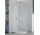 Štvrťkruhový sprchovací kút dvojdielna SanSwiss PUR PU4 rádius 550 mm, wys. 2000 mm, chróm, číre
