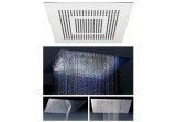Horná sprcha Steinberg, stropná, tri funkcie z kaskadąz osvetelním 60x60 cm