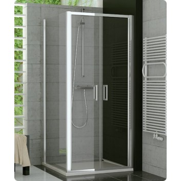 Drzwi jednoczęściowe SanSwiss TOP-LINE TED szer. 700 - 1400 mm, wys. do 1900 mm, srebrny mat, przezroczyste- sanitbuy.pl
