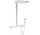 Sprchový set Hansgrohe Rainmaker Select 460 2jet, rozsah 580 mm, biela/chróm