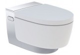  Súprava Geberit AquaClean Mera Comfort - urządzenie WC s funkciou higieny intymnej, 38x58 cm, misa biela S povrchom KeraTect, panel dekoračný chróm