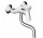 Drezová batéria 1 držiak Hansgrohe Logis stenová, dł. 209 mm, chróm, 150 mm +/- 12 mm 