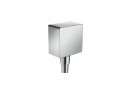 Prípojka hadice Hansgrohe FixFit Square bok 64 mm, chróm