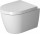 Misa WC Závěsná Compact Duravit Me by Starck Rimless bez splachovacieho kruhu+sedadlo s pozvoľným sklápaním široká, biela, 48 x 36 cm, biela