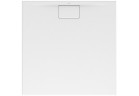 Štvorcová sprchová vanička Villeroy & Boch 80 x 80 cm, biela alpejski, MetalRim