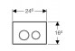 Tlačidlo uruchamiający do WC Geberit Sigma 20 matný chróm/lesklý/matný, 2 zakresy- sanitbuy.pl