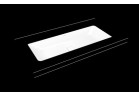Umývadlo pod dosku Kaldewei Cono 869 x 382 x 112 mm, oceľový, biela, bez prepadu, powierzchnia uszlachetniona
