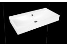 Umývadlo na stěnu Kaldewei Silenio 900 x 460 x 120 mm, oceľový, biela, z prepadom, powierzchnia uszlachetniona