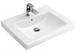 Umývadlo obdĺžniková Villeroy & Boch 2.0 biela alpin CeramicPlus, 55 x 44 cm, Pre 3 otvorovou armatúru- sanitbuy.pl