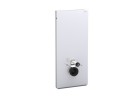 Sanitární modul Geberit Monolith Plus do WC wiszącego, sklo biele/hliník, H114, upevnenie 18 cm