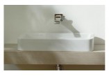 Umývadlo na postavenie na dosku Flaminia Nile 40, biela lesklá, wym. 40 x 40 x 10 cm, bez prepadu- sanitbuy.pl