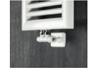 Ventil s termostatom Irsap 50 mm po osi rohový - biely