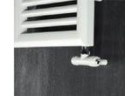 Ventil s termostatom Irsap s ponornou rúrkou, rohový - biely