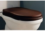 Sedadlo s pozvoľným sklápaním s sedadlom WC Flaminia Efi 47 x 35 x 5 cm, drevo SOLID, vlašský orech, panty chrómované- sanitbuy.pl