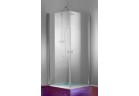 Dverí sprchové Huppe Design Pure - Krídlové, szer. 90 cm, strieborná matné, transparentní S povrchom Anti-Plaque