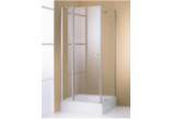 Drzwi prysznicowe Huppe Design 501 - skrzydłowe ze stałym segmentem 900 mm, profil chrom eloxal- sanitbuy.pl