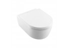 Závesné wc Villeroy&Boch Avento DirectFlush lievikový, s pozvoľným sklápaním sedadlo široké, biela