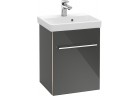 Skrinka podumývadlová Villeroy & Boch Avento kryształowy šedý, 41,7 x 52 x 34,6 cm, panty z pravé