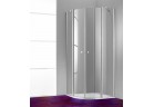 Dverí sprchové Huppe Design Pure- Krídlové s pevným segmentom, szer. 900mm, profil chróm eloxal
