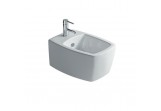 Závesný bidet Galassia Midas biela, 52 x 38 x 25 cm, prepad, otvor na batériu