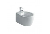 Závesný bidet Galassia Midas biela, 51 x 38 x 30 cm, prepad, otvor na batériu