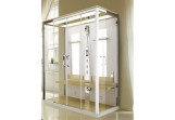 Sprchovací box Novellini Nexis Dual s parným kúpeľom 170x90x235 cm Povrchová úprava biele