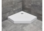 Pięciokątny sprchová vanička s panelom akrylátové 90x90cm Radaway Doros PT Compact- sanitbuy.pl
