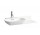 Umývadlo na stěnu 900 x 450 mm SaphirKeramik s policou s pravé stronie s otvorom pre batériu Laufen INO