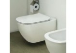 Závesné wc Ideal Standard Tesi AquaBlade 53,5x36,5 cm biela + klozetové sedátko druhu Thin, s pozvoľným sklápaním