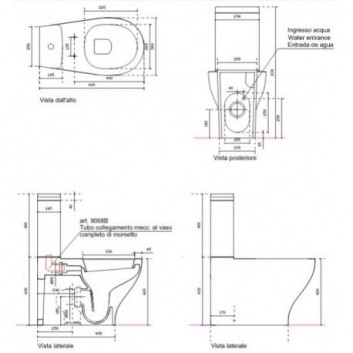 Misa kombi stojaca wc 660 x 370 x 420 mm odtok uniwersalny Galassia Eden- sanitbuy.pl