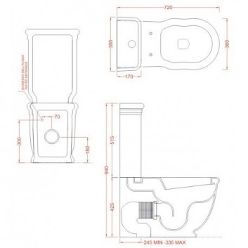 Misa kombi stojaca wc biela Artceram Hermitage- sanitbuy.pl