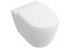 Misa Villeroy&Boch Subway 2.0, Závěsná, 35,5x48 cm, bez rantu, odtok vodorovný, Weiss Alpin CeramicPlus